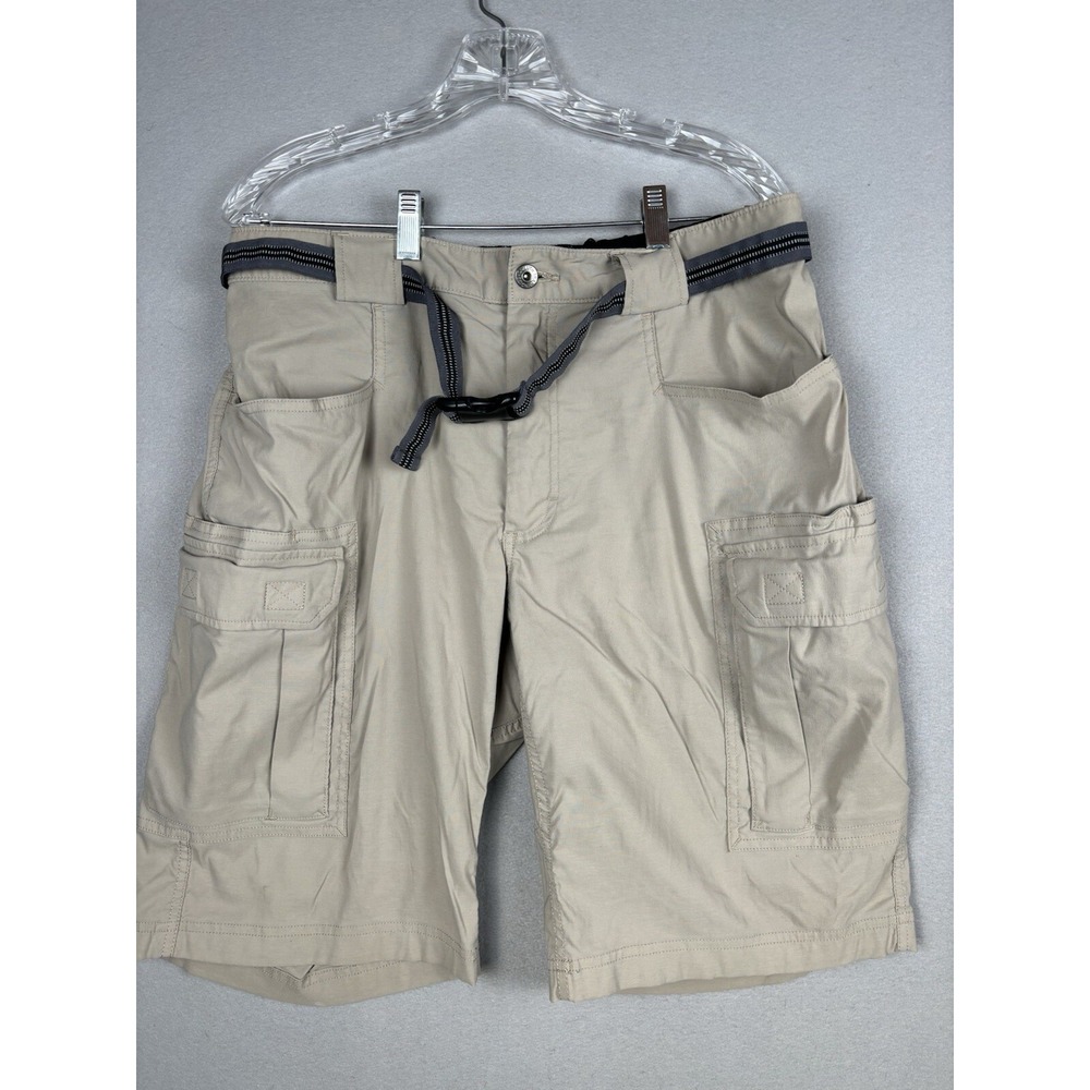 Duluth Trading Shorts Men's L Large Cargo Belted Cool Work Gear Pockets 3417